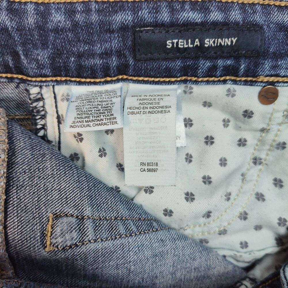 Lucky Brand Stella Skinny Cropped Women's Jeans, Size 2 / 26, Distressed, Blue - Picture 11 of 13